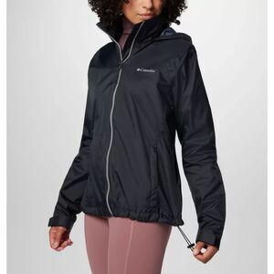 COLUMBIA Women's Black Switchback IV Long Sleeve Full Zip Hooded Jacket Size S